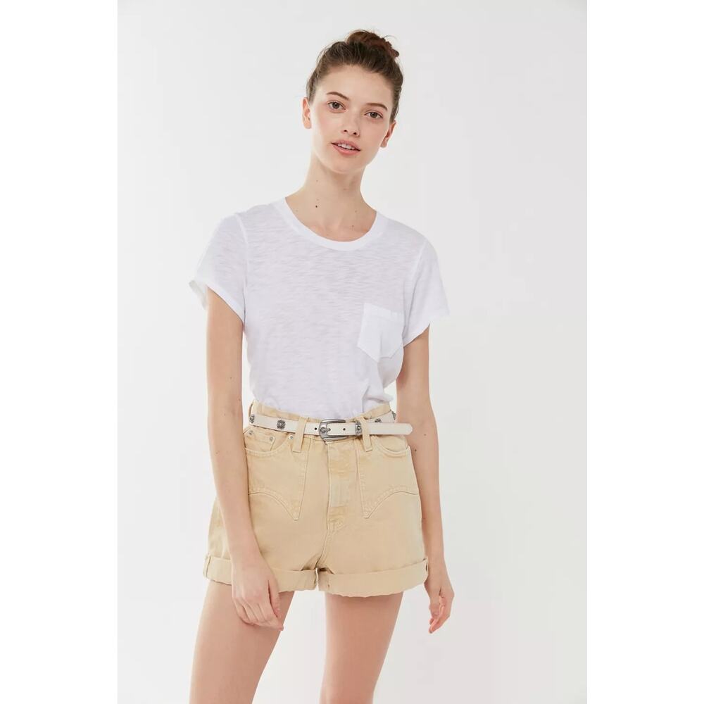 BDG Urban Outfitters Tan Mom Shorts‎ Womens 30 High Rise Cotton Denim